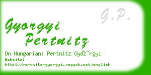 gyorgyi pertnitz business card